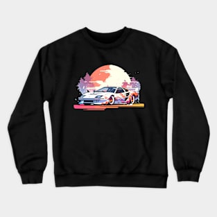 White Ferrari SunSet Crewneck Sweatshirt